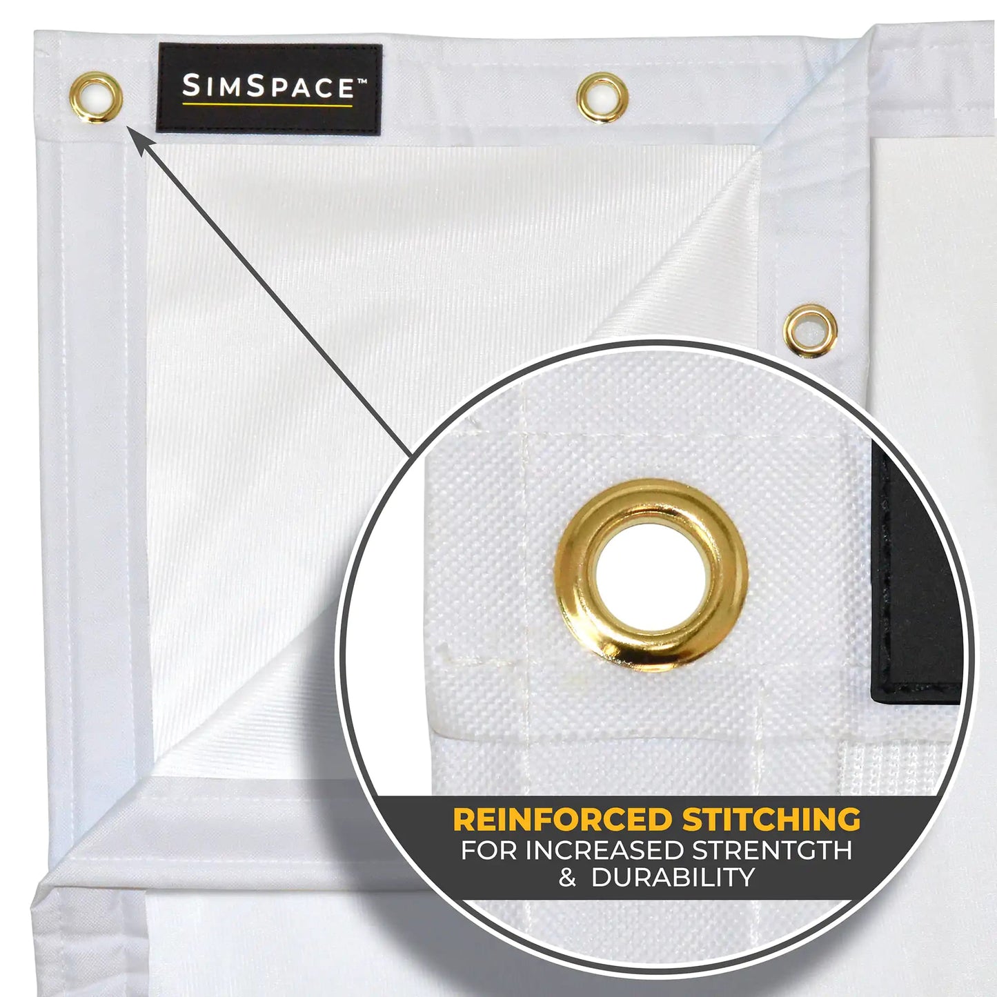 SimSpace Deluxe Home Driving Net Impact Screen & 20 Bungee Cords