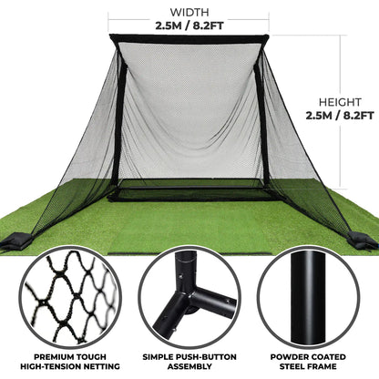 SimSpace Deluxe Golf Practice Net 8FT Wide