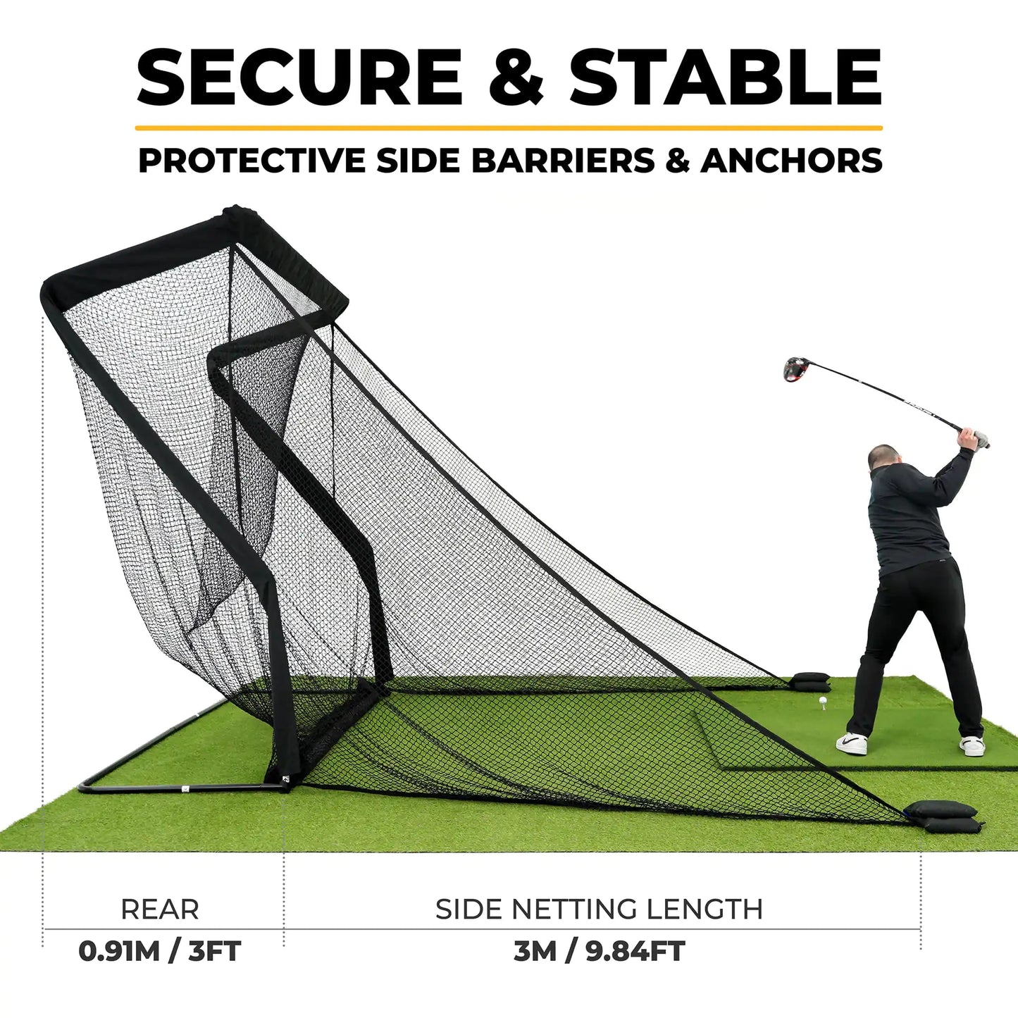 SimSpace Deluxe Golf Practice Net 8FT Wide