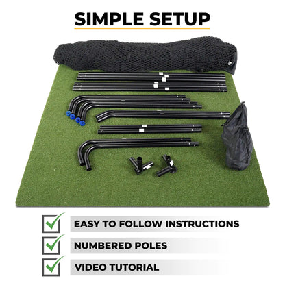 SimSpace Deluxe Golf Practice Net 10Ft Wide