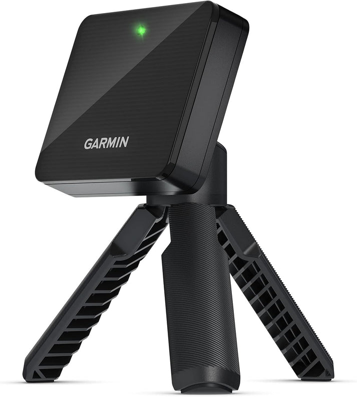 Garmin Approach R10 portable golf launch monitor during driving range practice