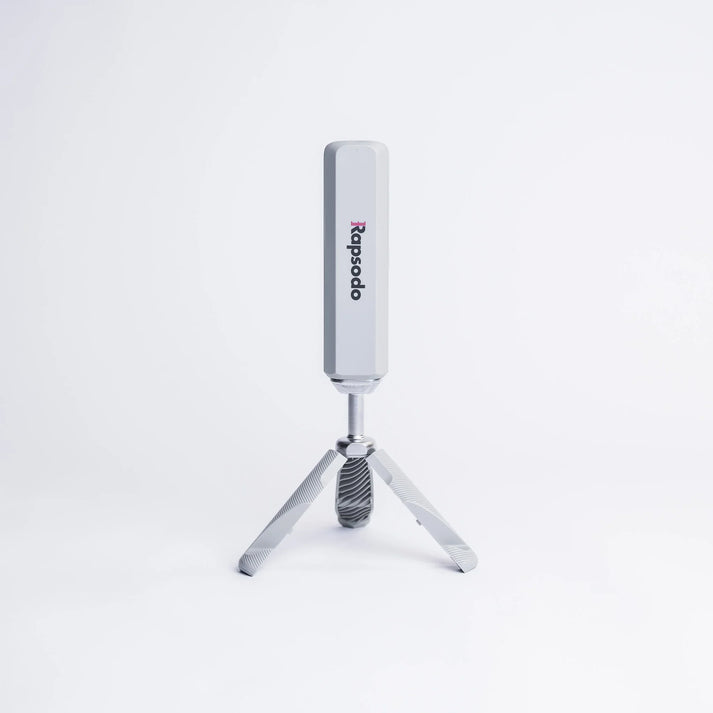 Rapsodo MLM2Pro launch monitor used during indoor simulator practice session