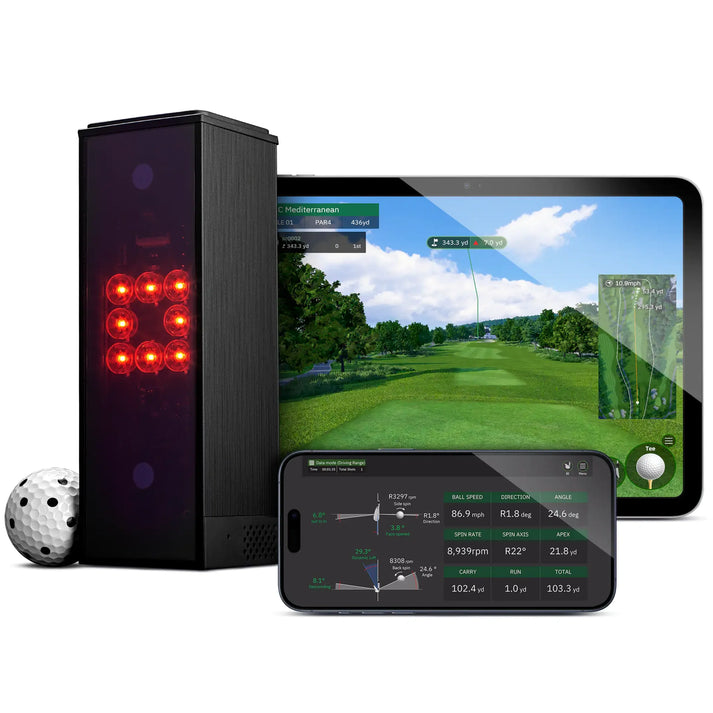 Square Golf Launch Monitor portable launch monitor setup