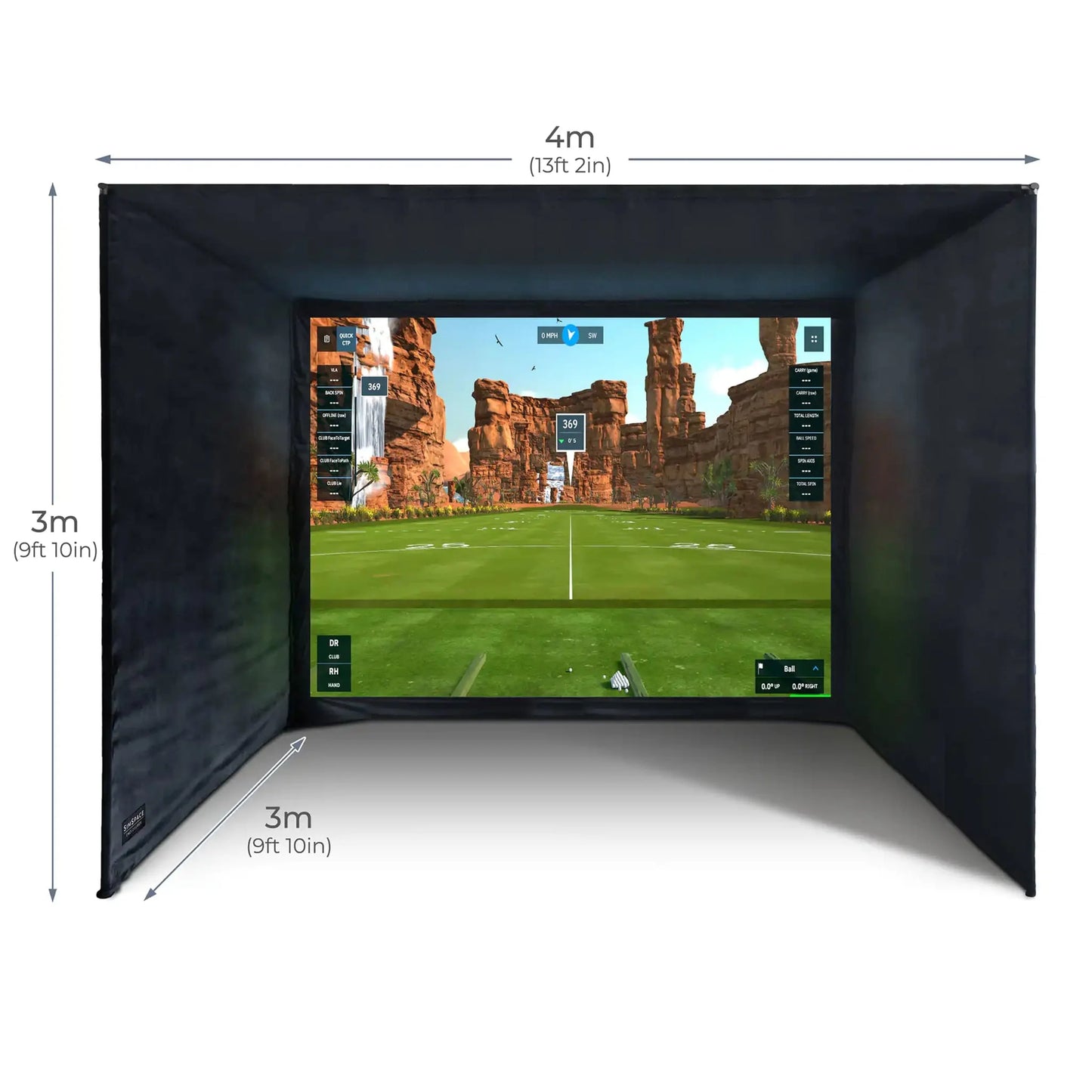 SimSpace (Sim 6) Golf Enclosure 4 x 3 x 3 m