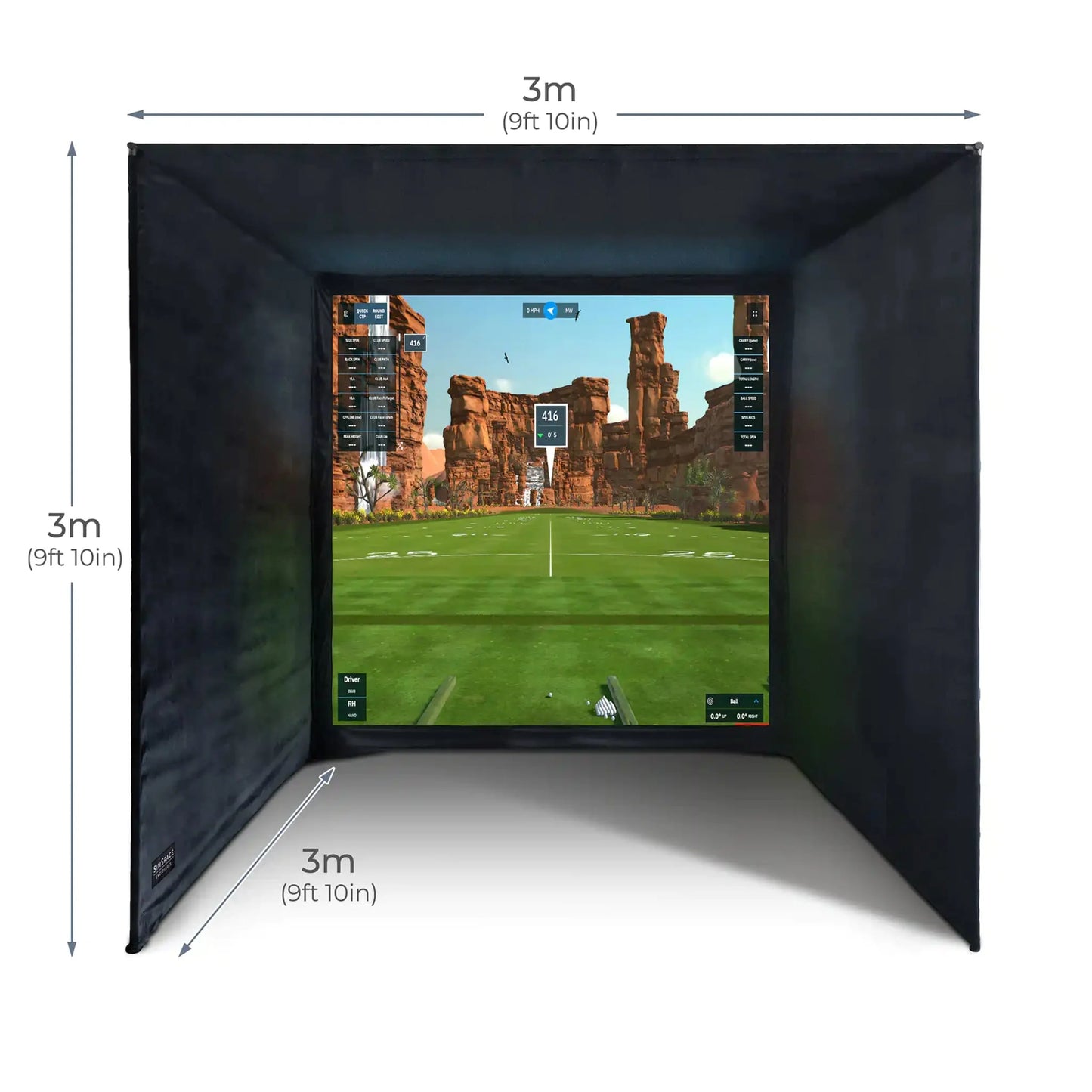 SimSpace (Sim 5) Golf Enclosure 3 x 3 x 3 m