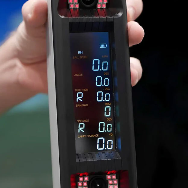 Square Golf Omni Launch Monitor tracking golf ball data
